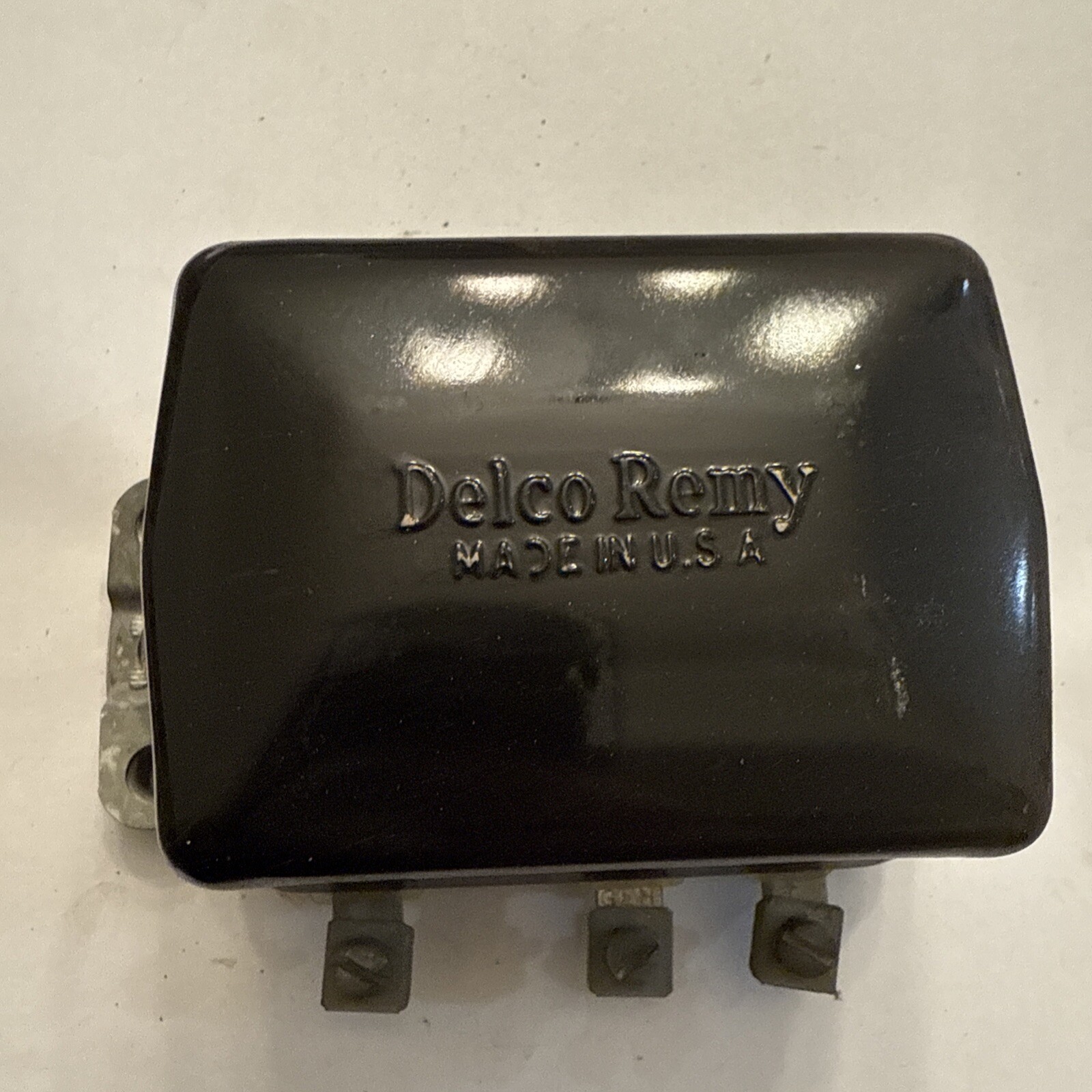 53 54 55 Cadillac Delco Remy D-619 GM 1118839 Voltage Regulator NOS 12v POS Grd - Image 3