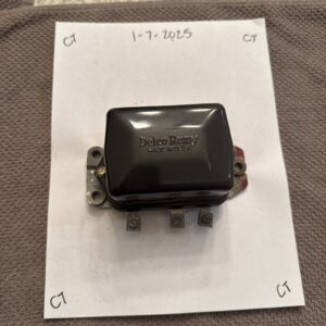 53 54 55 Cadillac Delco Remy D-619 GM 1118839 Voltage Regulator NOS 12v POS Grd