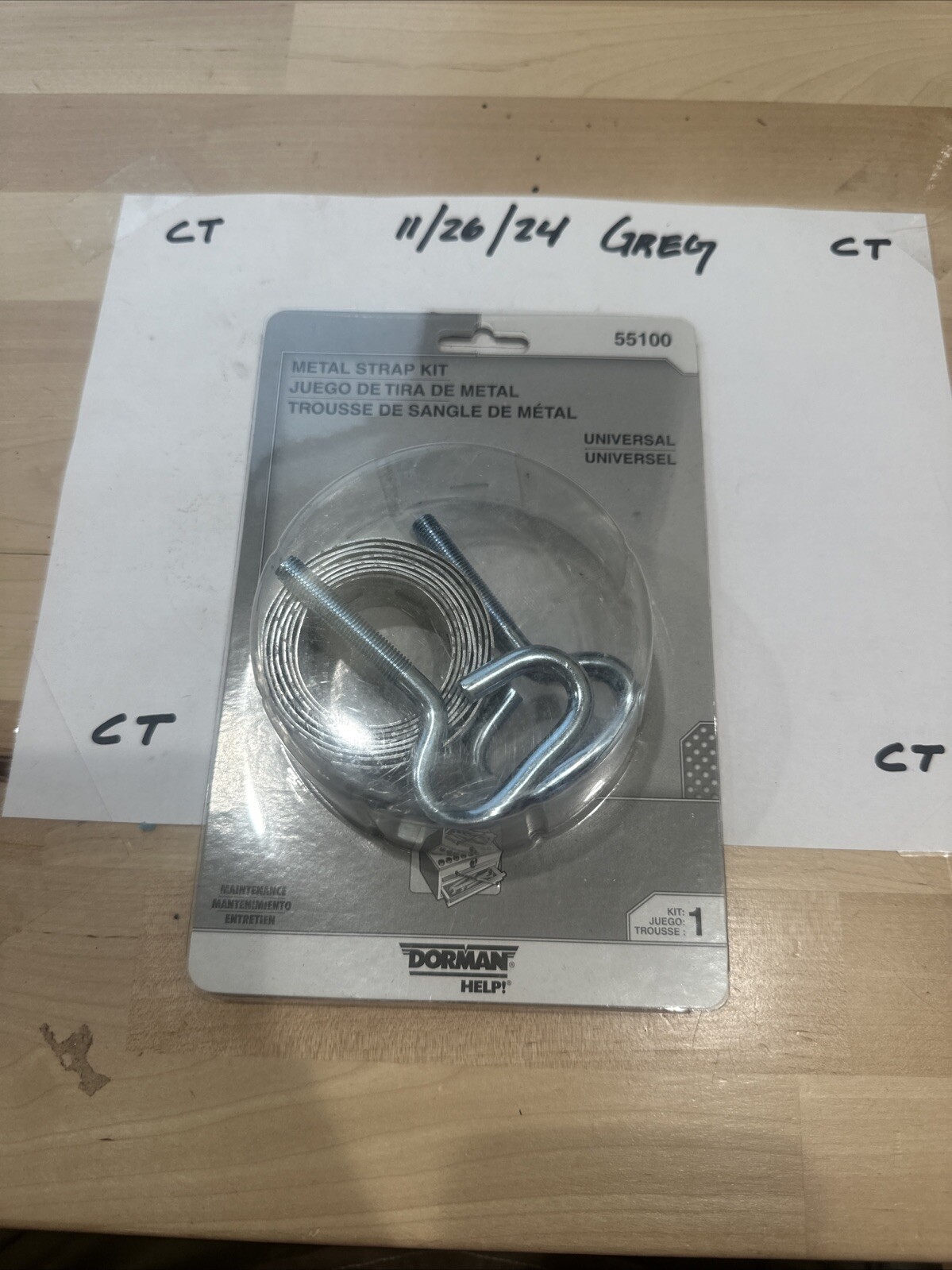 55100 Dorman Help Metal Strap Kit