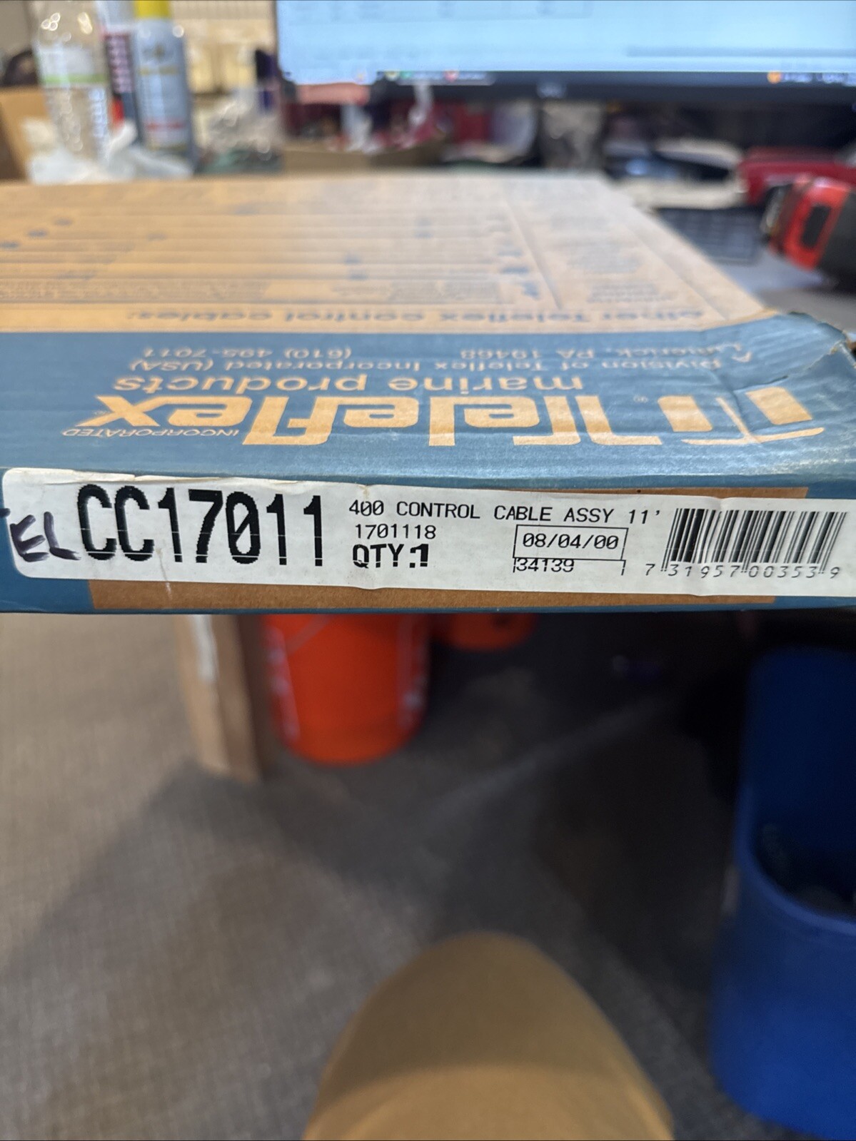 A1 Teleflex CC17011 400 Control Cable Assembly 11ft OEM New Factory Boat Parts - Image 3