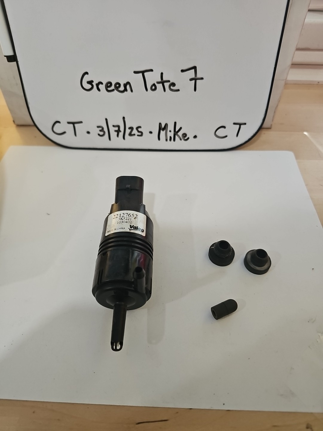 AcDelco 89025062 Windshield Washer Pump Valeo 22127652