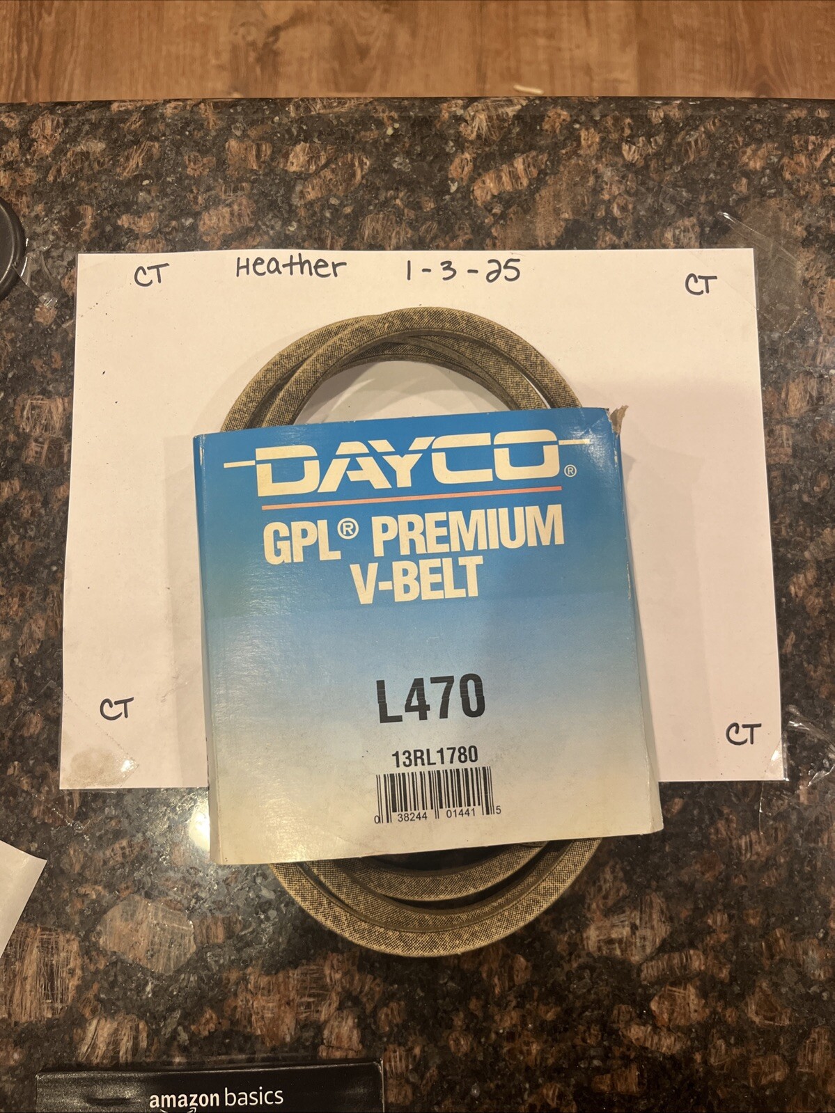 Accessory Drive Belt Dayco L470 Or 13RL1780 Gpl Premium V-belt