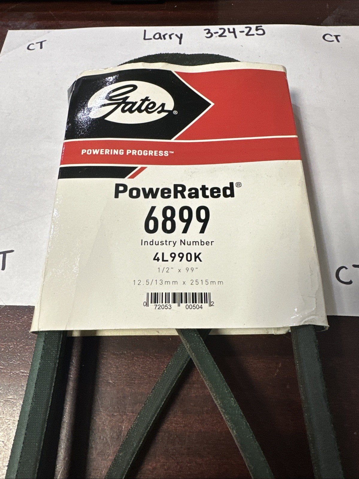 Accessory Drive Belt-FHP Medium Horse-Power V-Belt Gates 6899