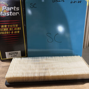 Air Filter Parts Master 62170 2-3373 NOS