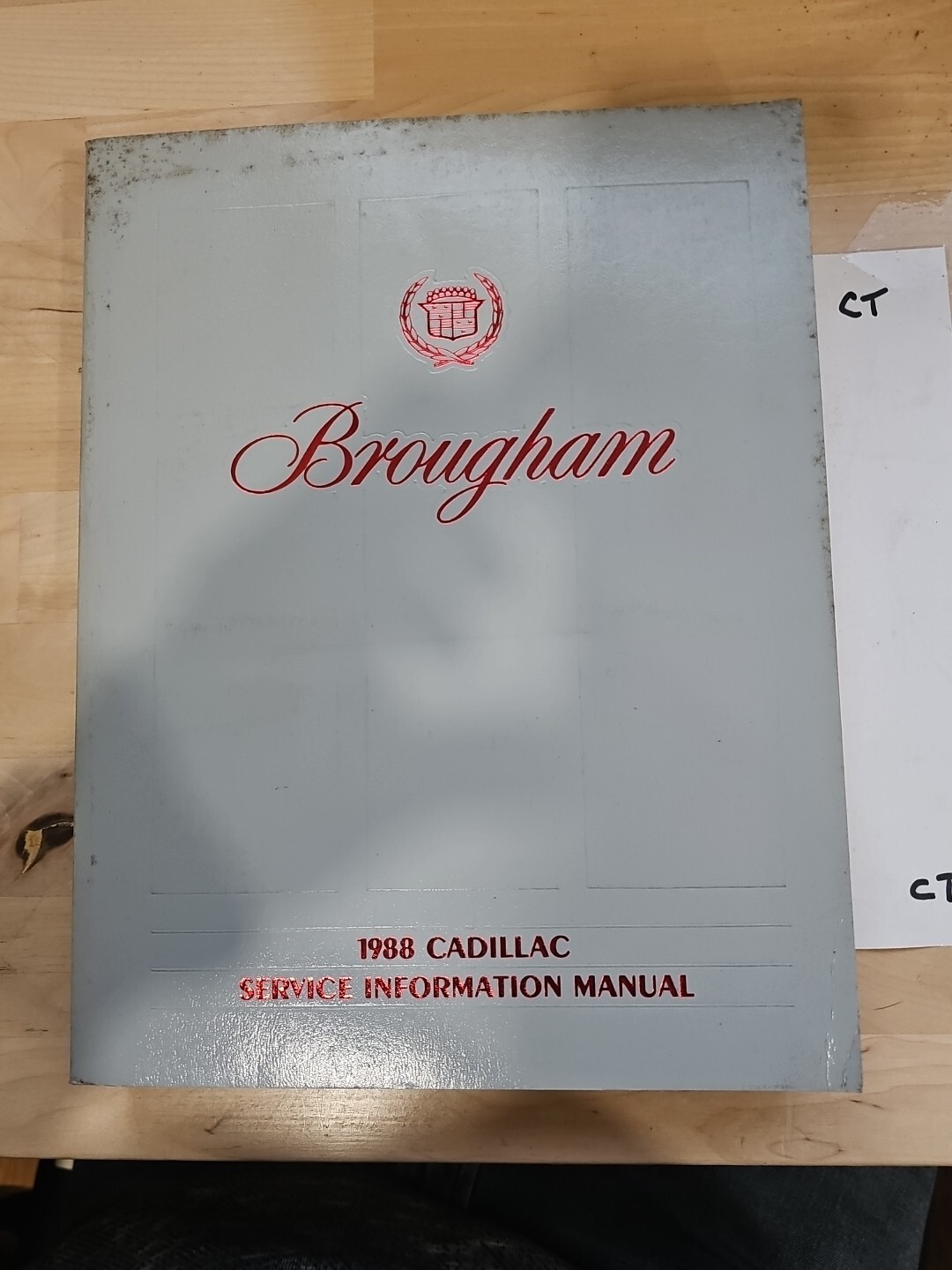 Automotive Manual - GM 1988 Cadillac Brougham Service Information Manual - VG -A