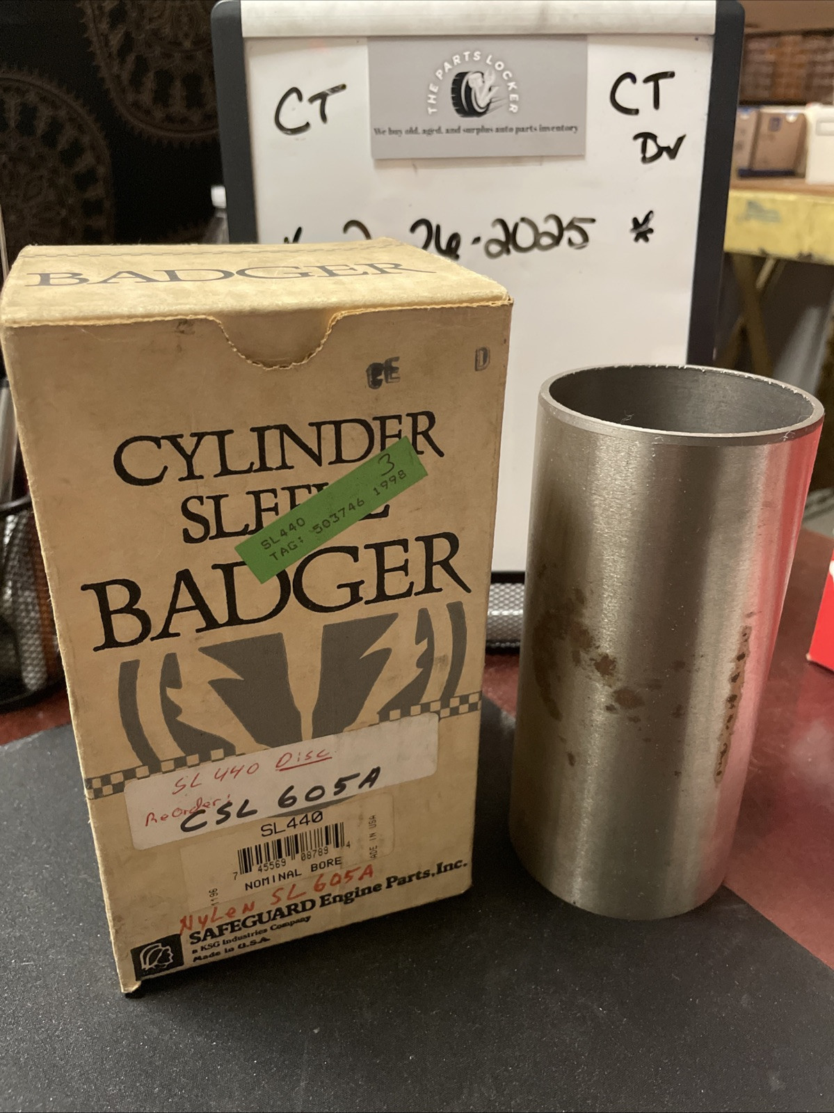 Badger SL440 CSL605A Stock Replacement Engine Cylinder Liner