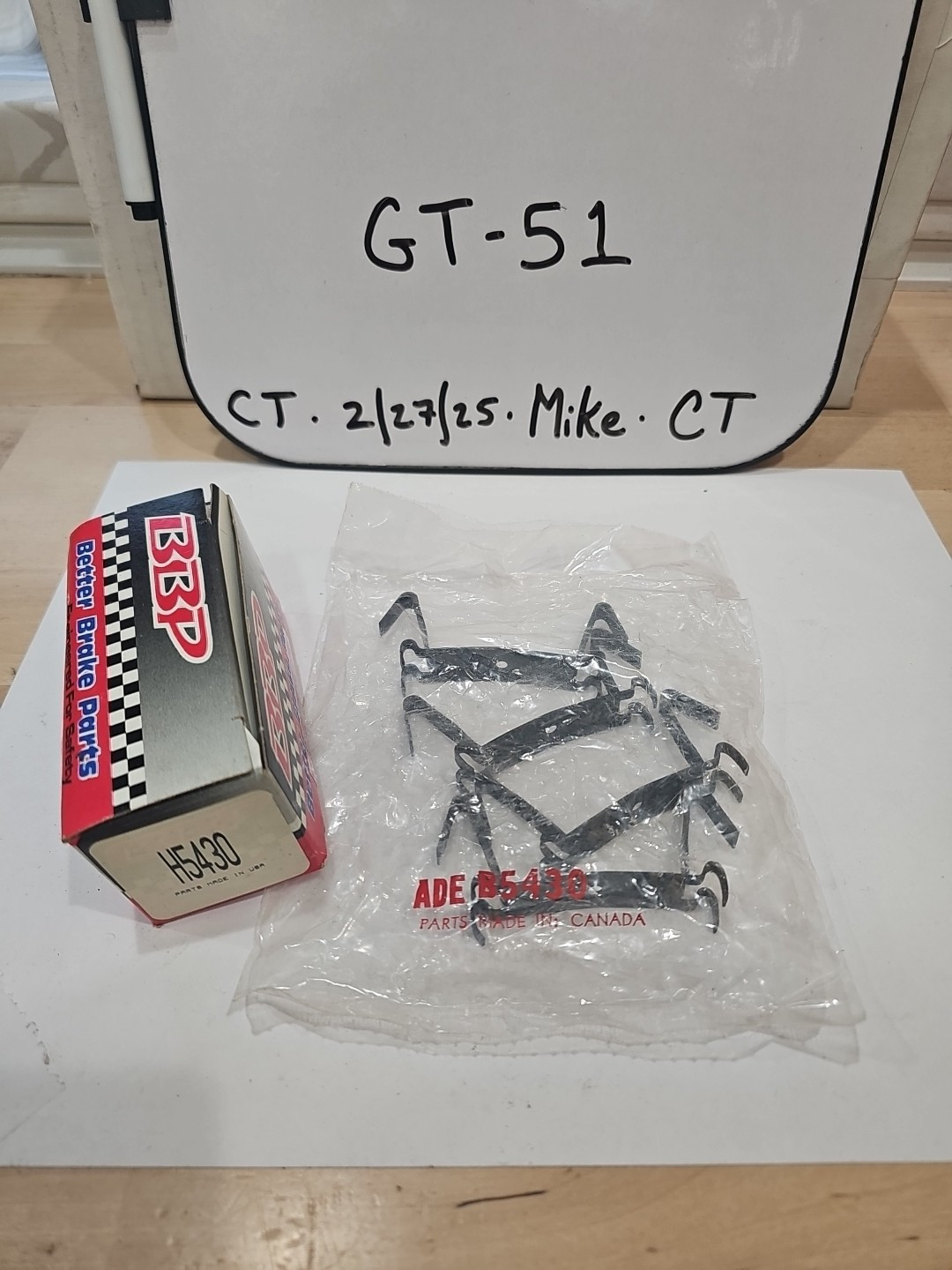 Better Brake Parts H5430 Disc Brake Anti-Rattle Clips (4)