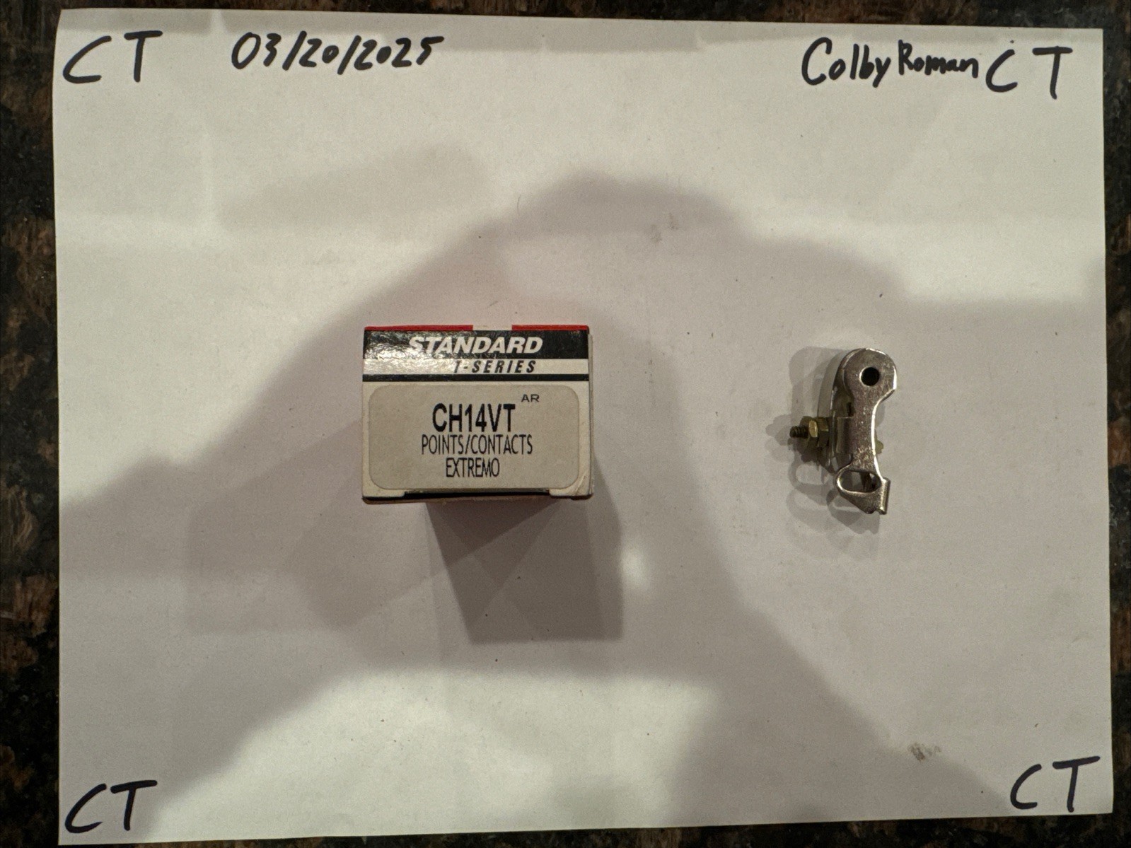 CH14VT Contact Set-Ignition Standard Motor Products Automotive Part - Image 3