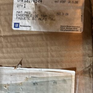 Cadillac Eldorado Genuine GM OEM 12370574 floor mats 1996-2002 NOS