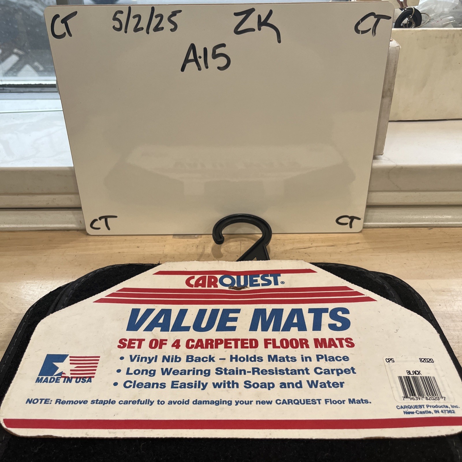 Carquest Value Mats Black 82020 4 Piece