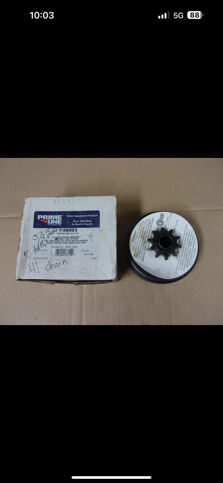 Centrifugal Clutch Mini Bike Go Kart Lawn Mower 7-06003 - Image 3