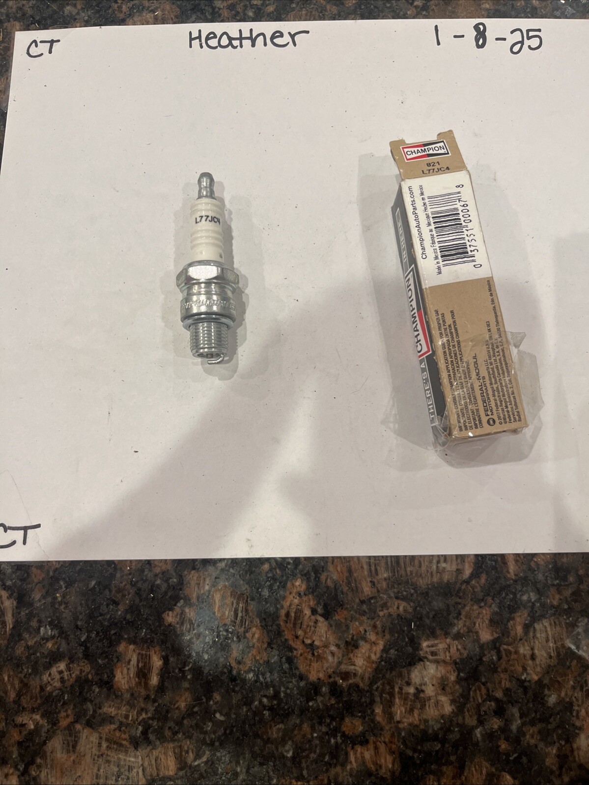 Champion 821-1 MARINE Spark Plugs #L77JC4 - NEW, Retail Package - Image 7