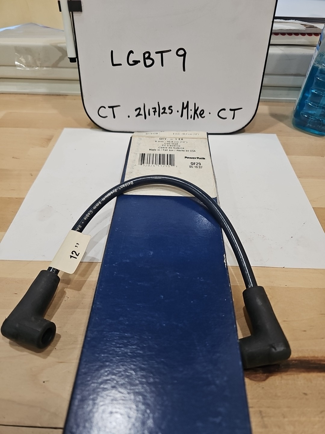 Champion PowerPath QF29 051907 814CB Wire And Cable 8mm, 12" Coil Lead