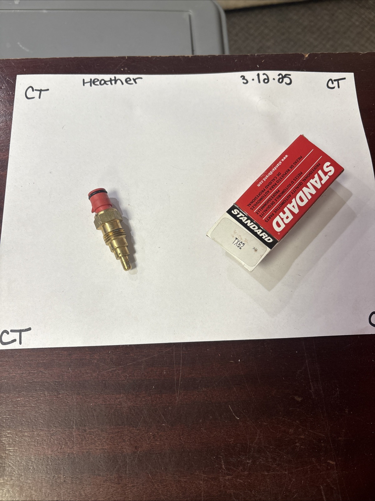 Coolant Temp Sensor Standard Motor Products TX62