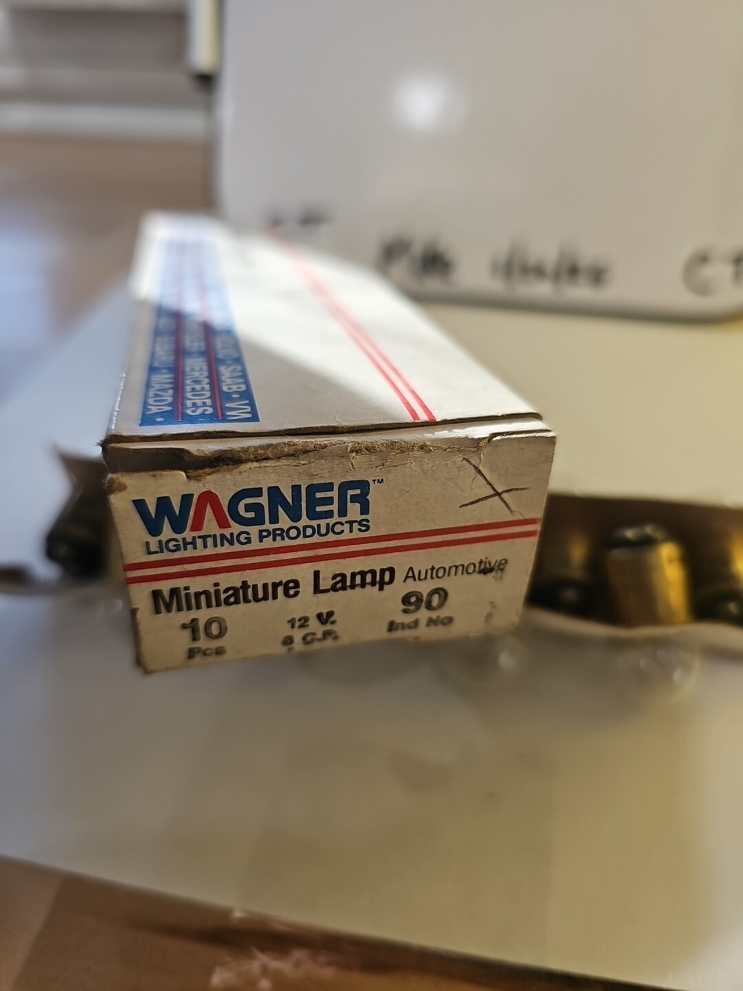 Courtesy Light Bulb Wagner Lighting #90 12v 8cp 1 Box Of 10 Bulbs