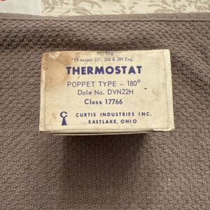 Curtis Industries Poppet Type 180 Degree Thermostat