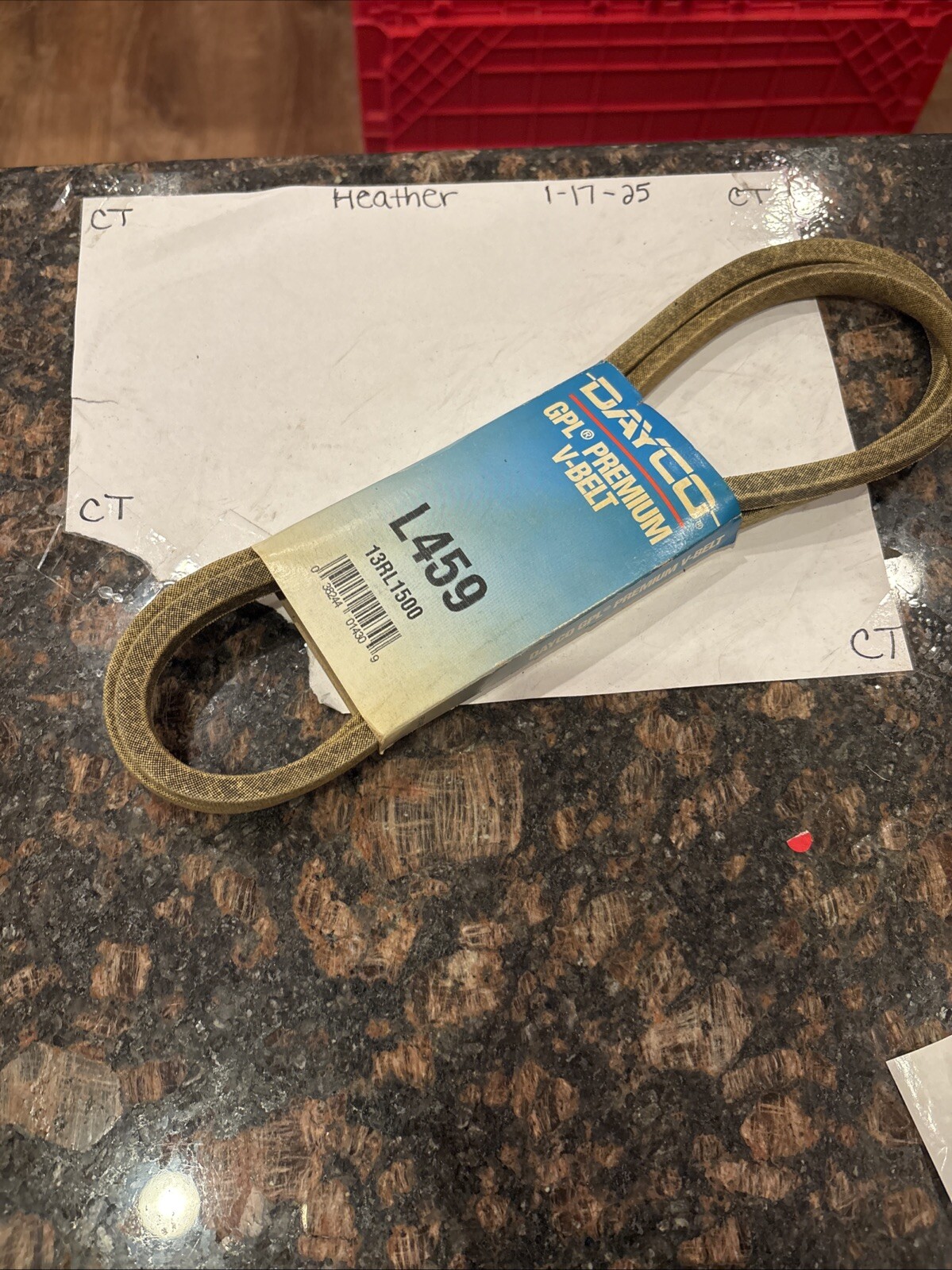 Dayco L459 GPL Premium V-Belt 13RL1500