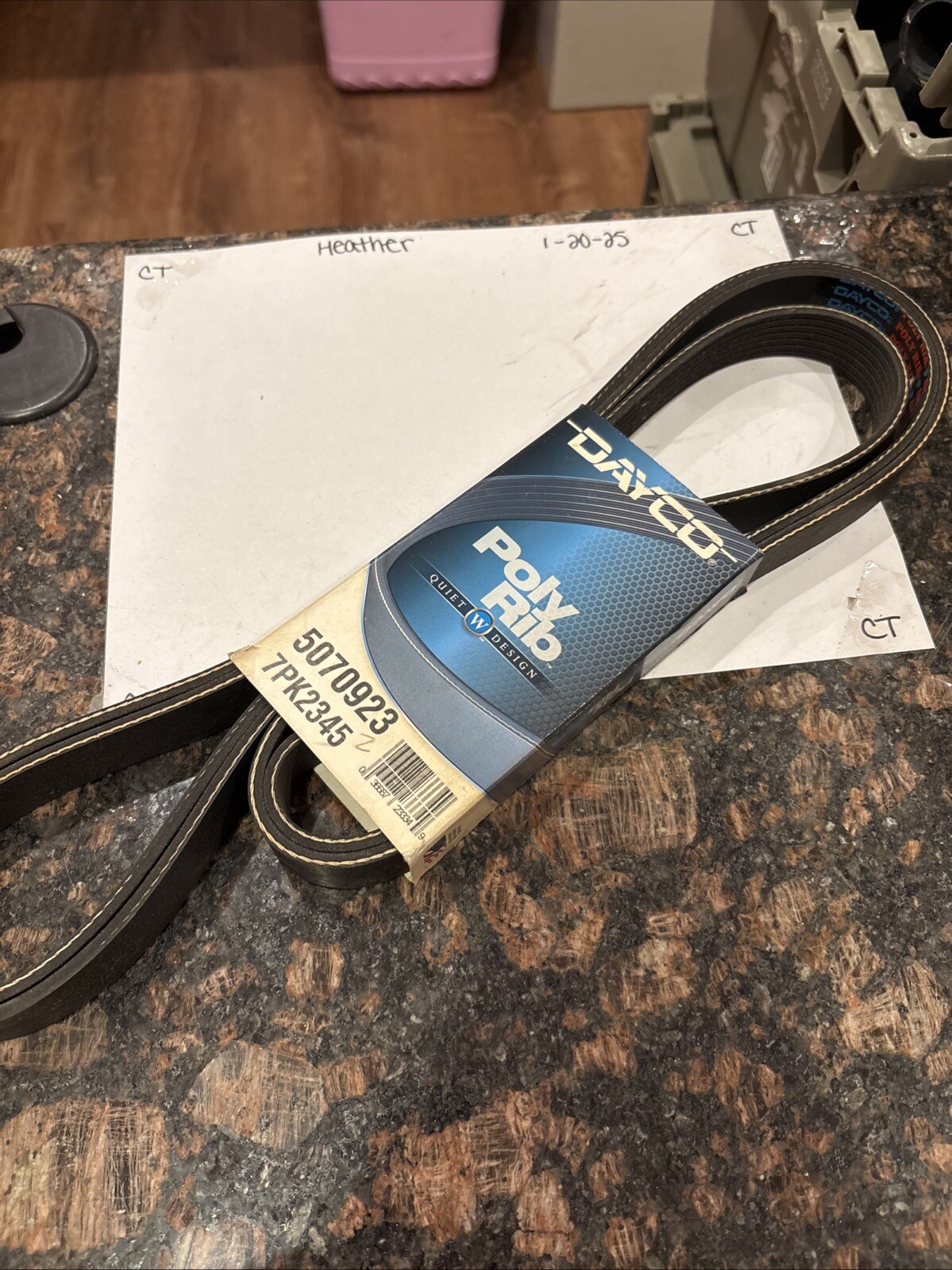 Dayco Poly Rib Serpentine Belt 5070923 / 7PK2345