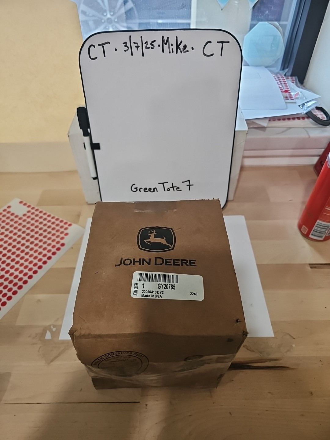 Deck Blade Spindle W/ Bolts Fits John Deere GY20785 *Unused Some Surface Rust - Image 4