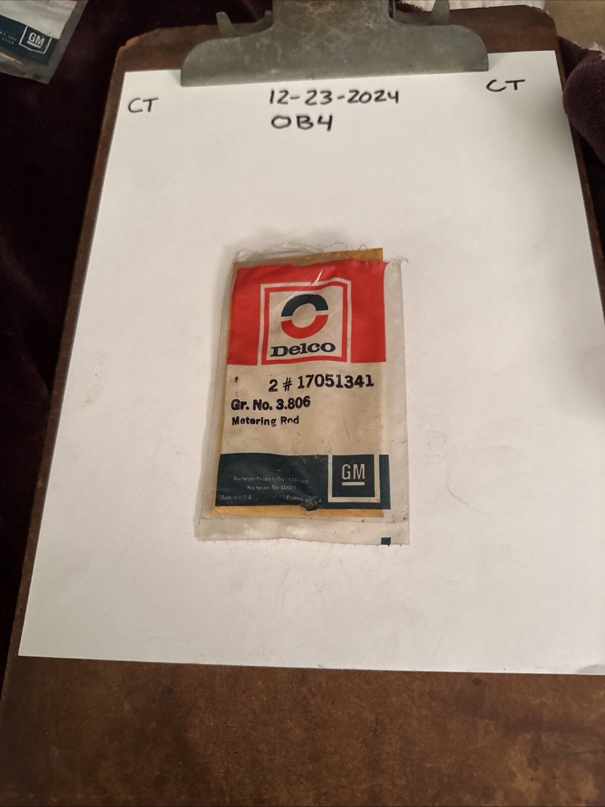 Delco Metering Rods 17051341