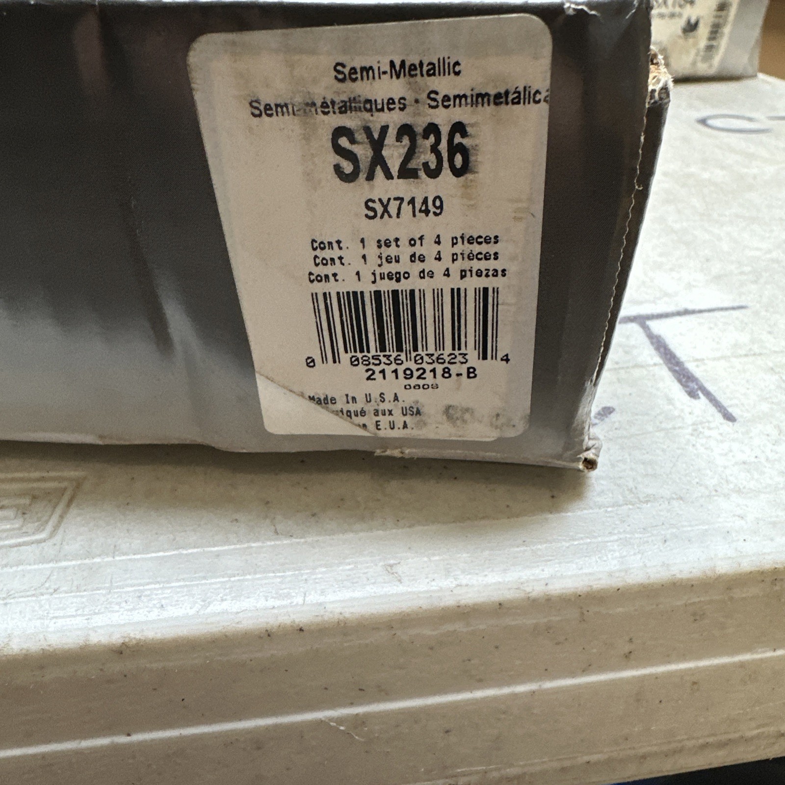 Disc Brake Pad Set-SevereDuty Disc Brake Pad Wagner SX236 - Image 3