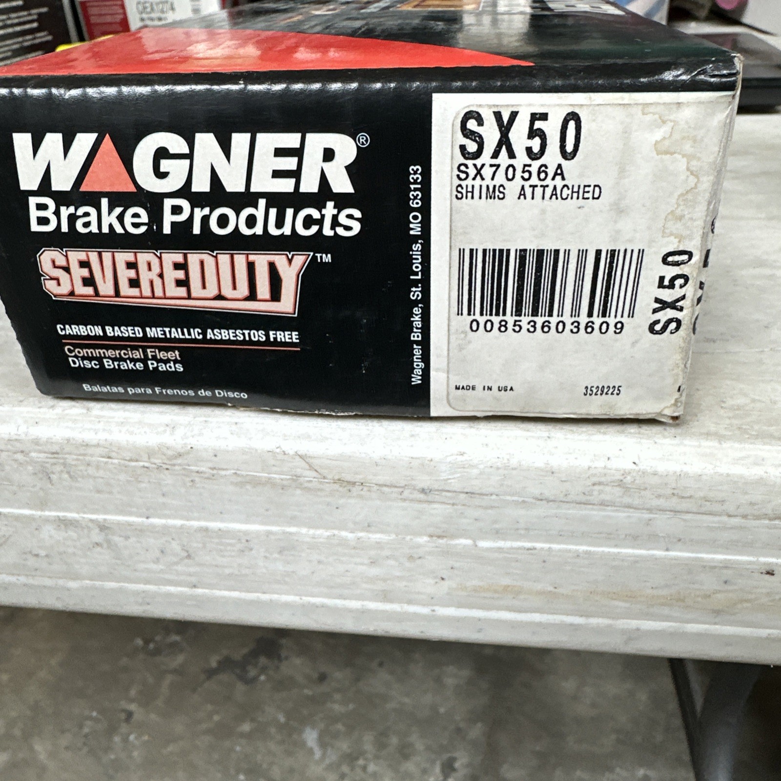 Disc Brake Pad Set-SevereDuty Disc Brake Pad Wagner SX50 - Image 3