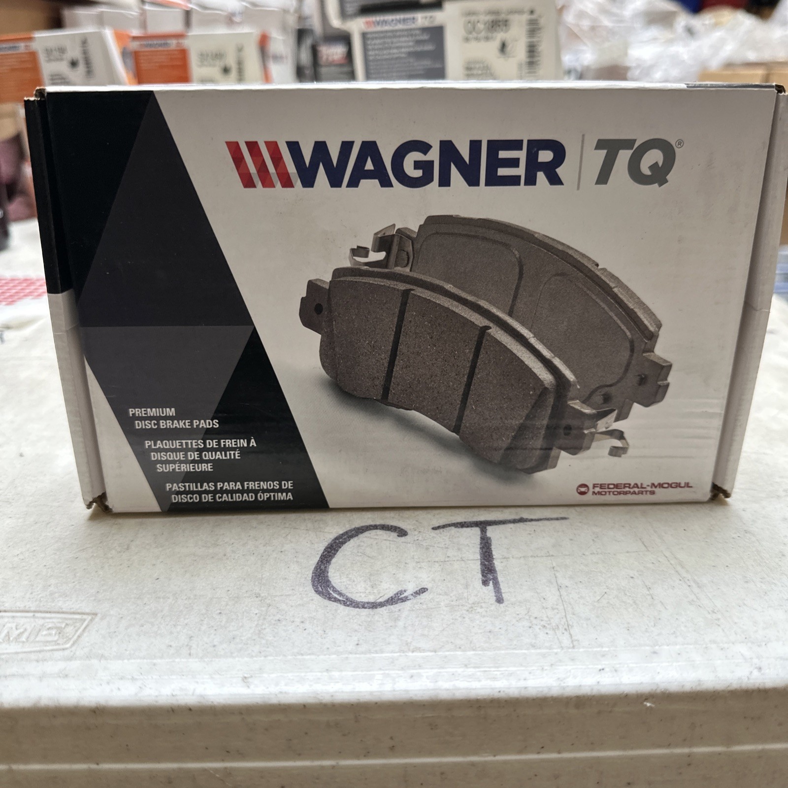 Disc Brake Pad Set-ThermoQuiet Disc Brake Pad Front Wagner QC1384