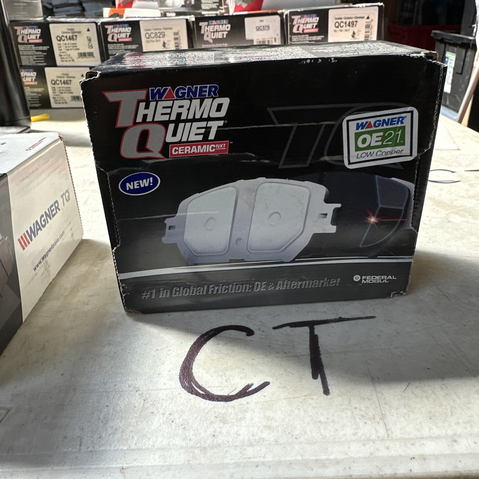 Disc Brake Pad Set-ThermoQuiet Disc Brake Pad Rear Wagner QC1315