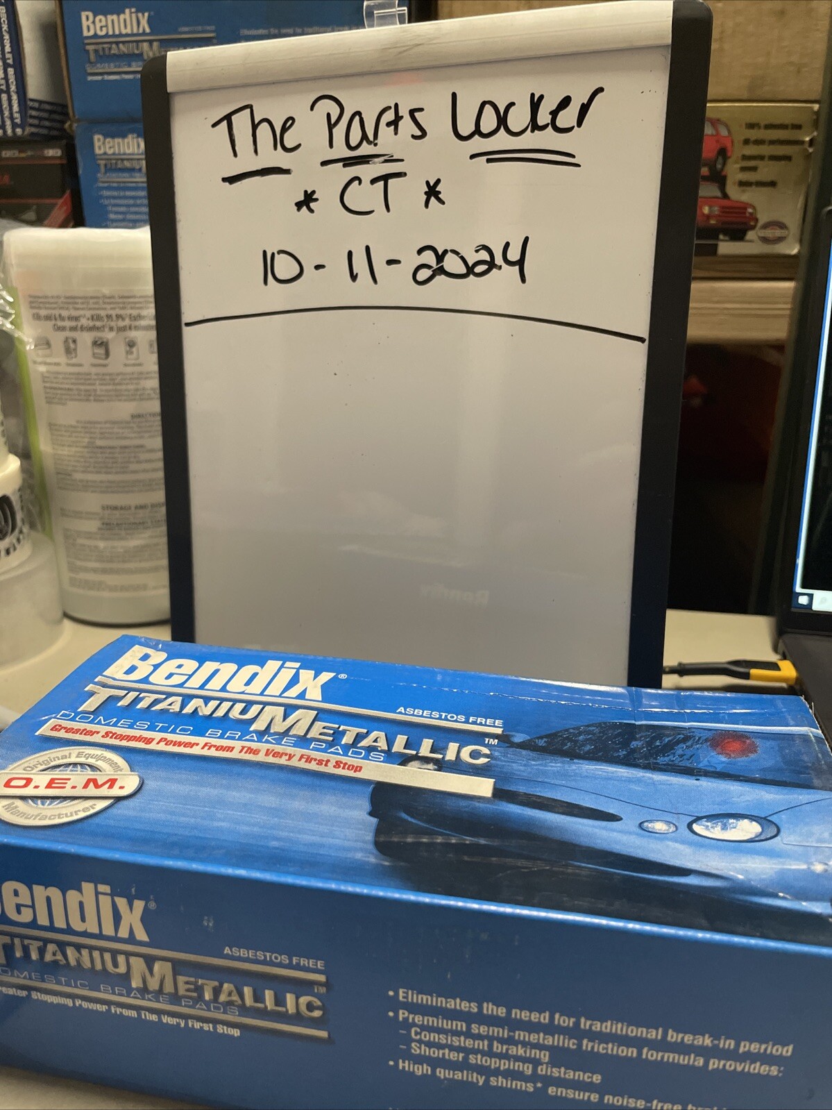 Disc Brake Pad Set-TitaniuMetallic II Disc Brake Pad Bendix MKD659