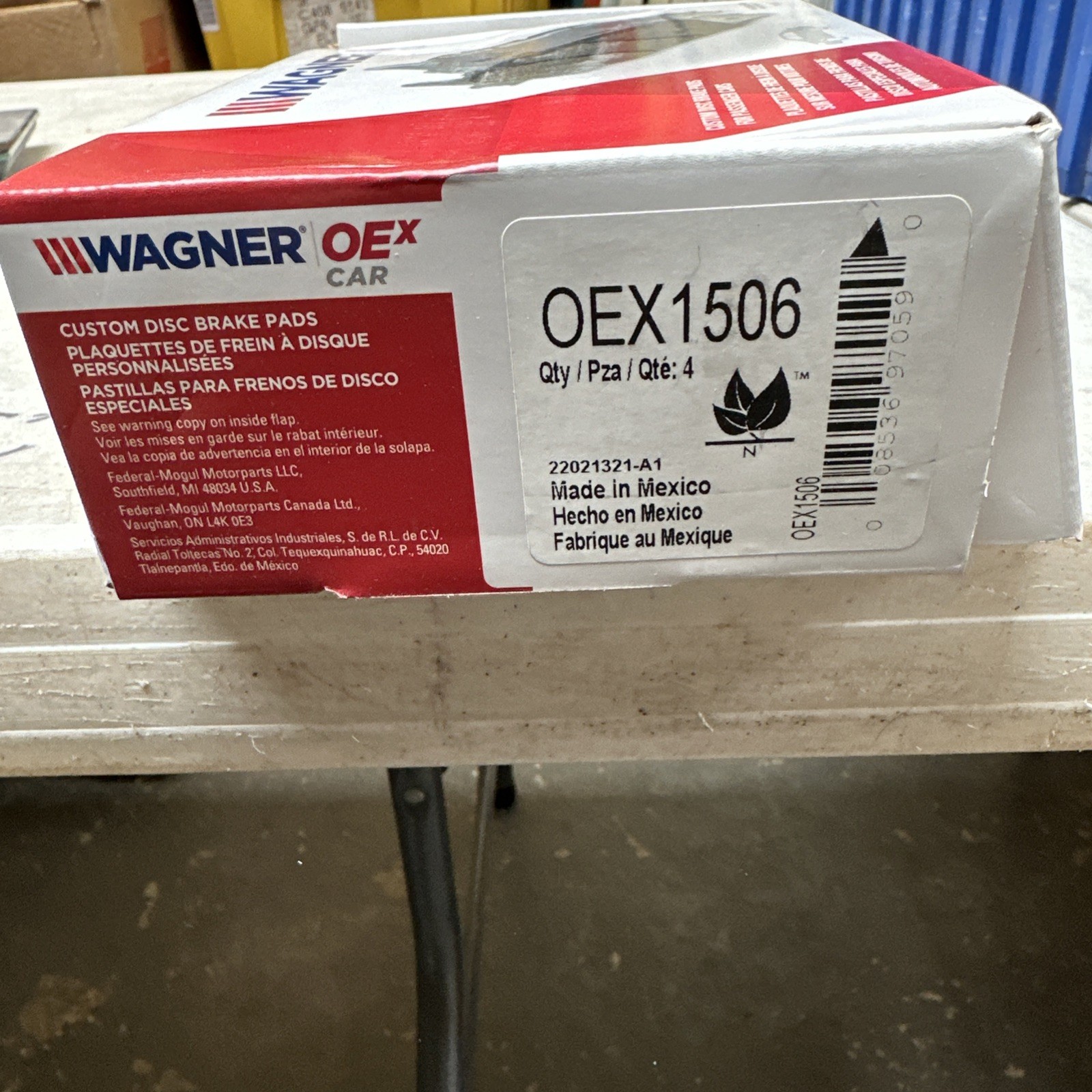 Disc Brake Pad Set fits 2011-2012 Honda Accord WAGNER BRAKE - Image 3