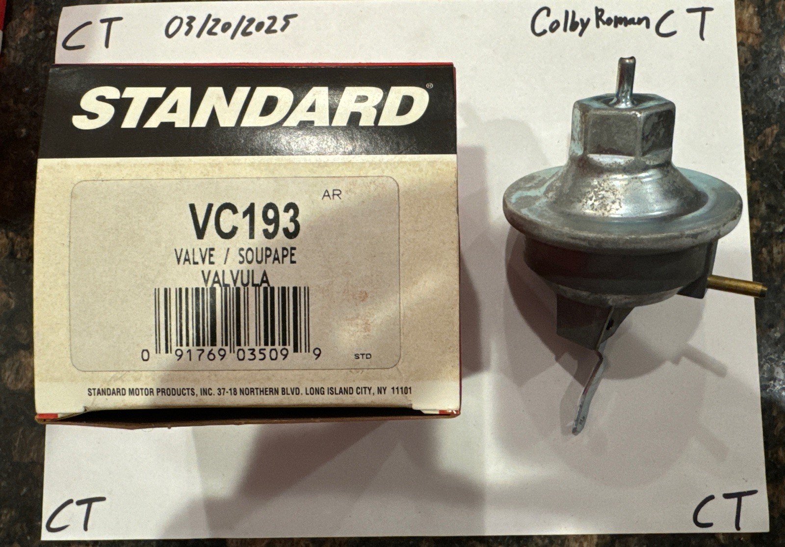 Distributor Vacuum Advance Standard VC-193