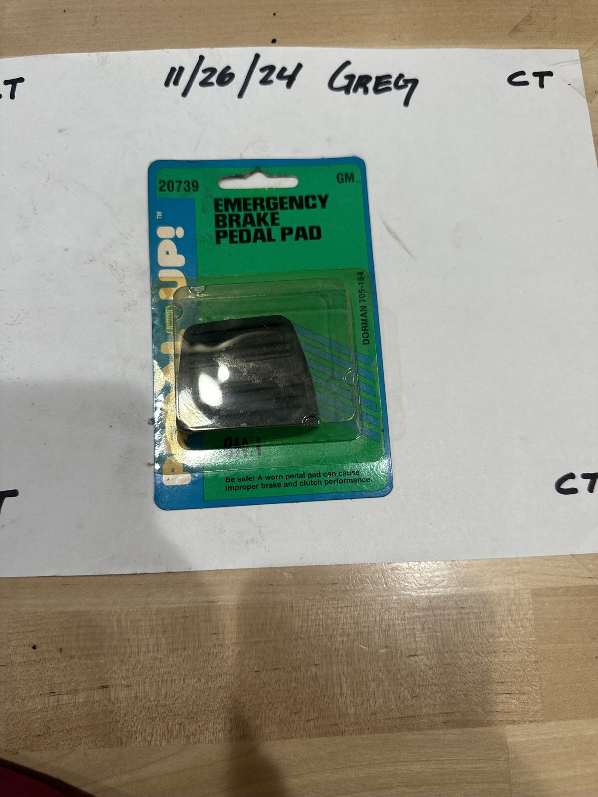 Dorman 20739 Brake Pedal Pad