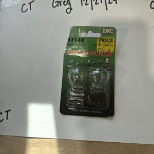 Eiko 4114K -BP Miniature Lamp, (Pack of 2)