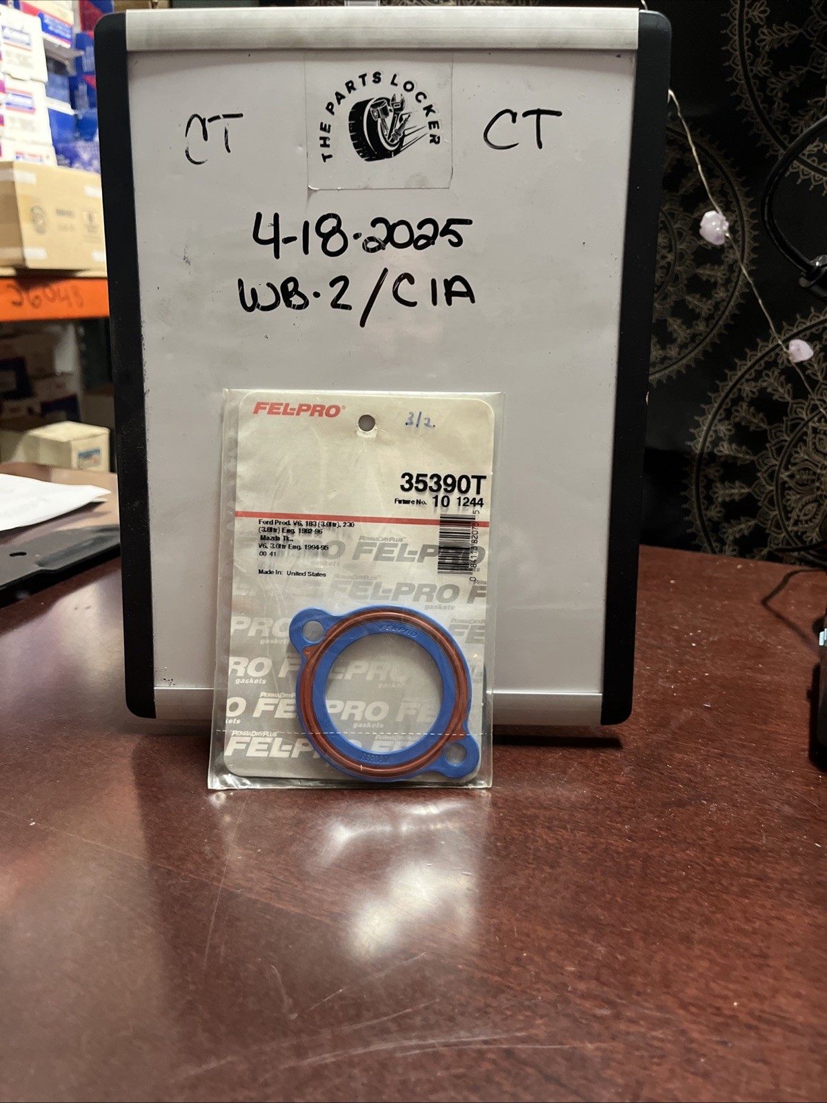 Engine Coolant Outlet Gasket Fel-Pro 35390 T