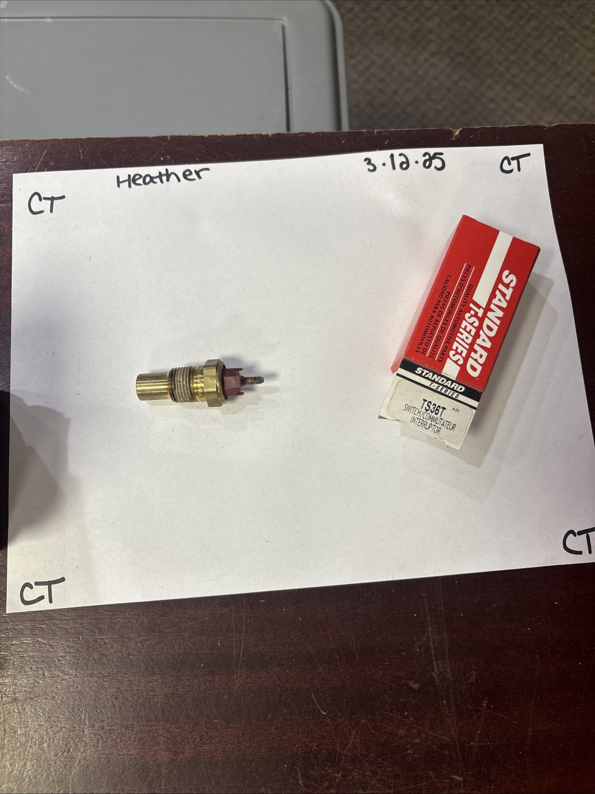 Engine Coolant Temperature Sender Standard TS36T