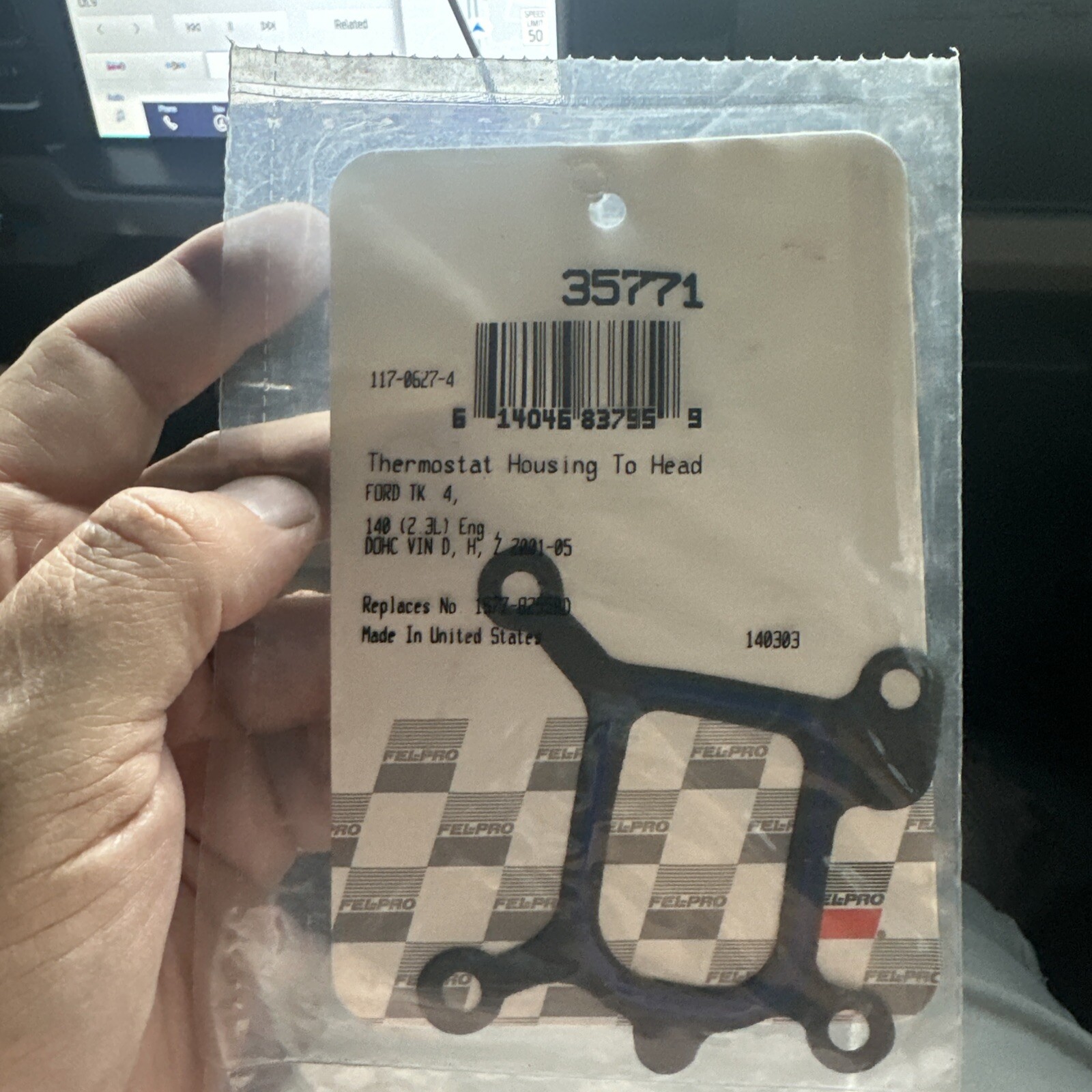Engine Coolant Thermostat Housing Gasket Fel-Pro 35771