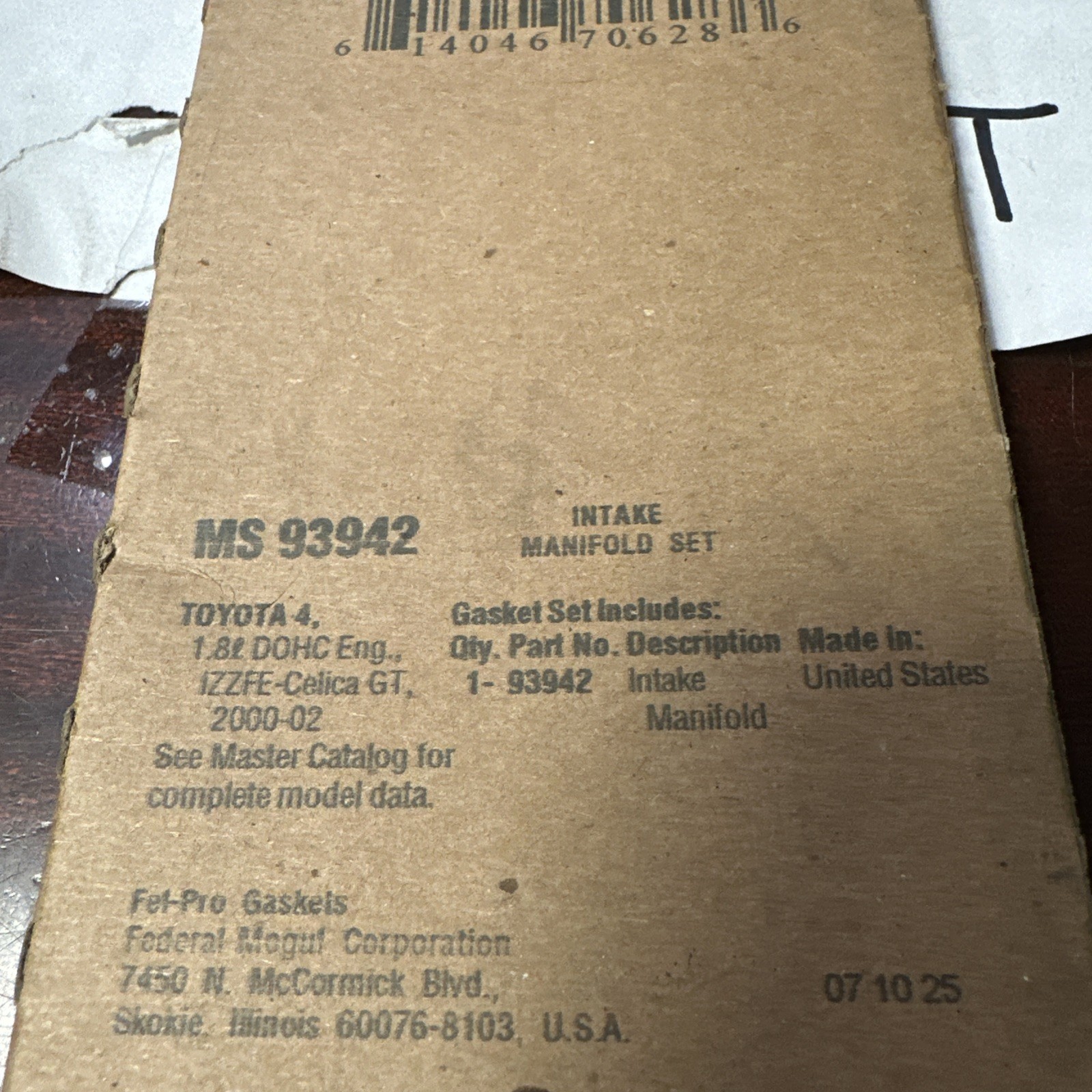 Engine Intake Manifold Gasket Set Fel-Pro MS 93942 - Image 3