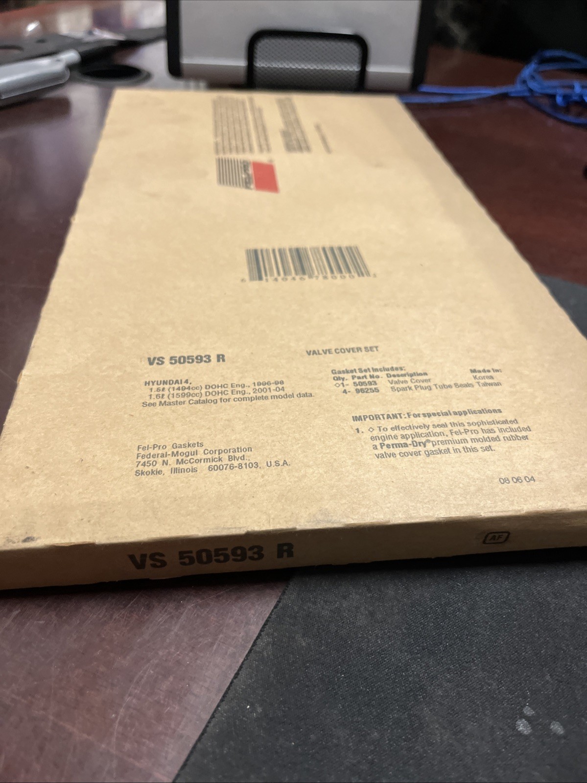 Engine Valve Cover Gasket Set Fel-Pro VS 50593 R - Image 3