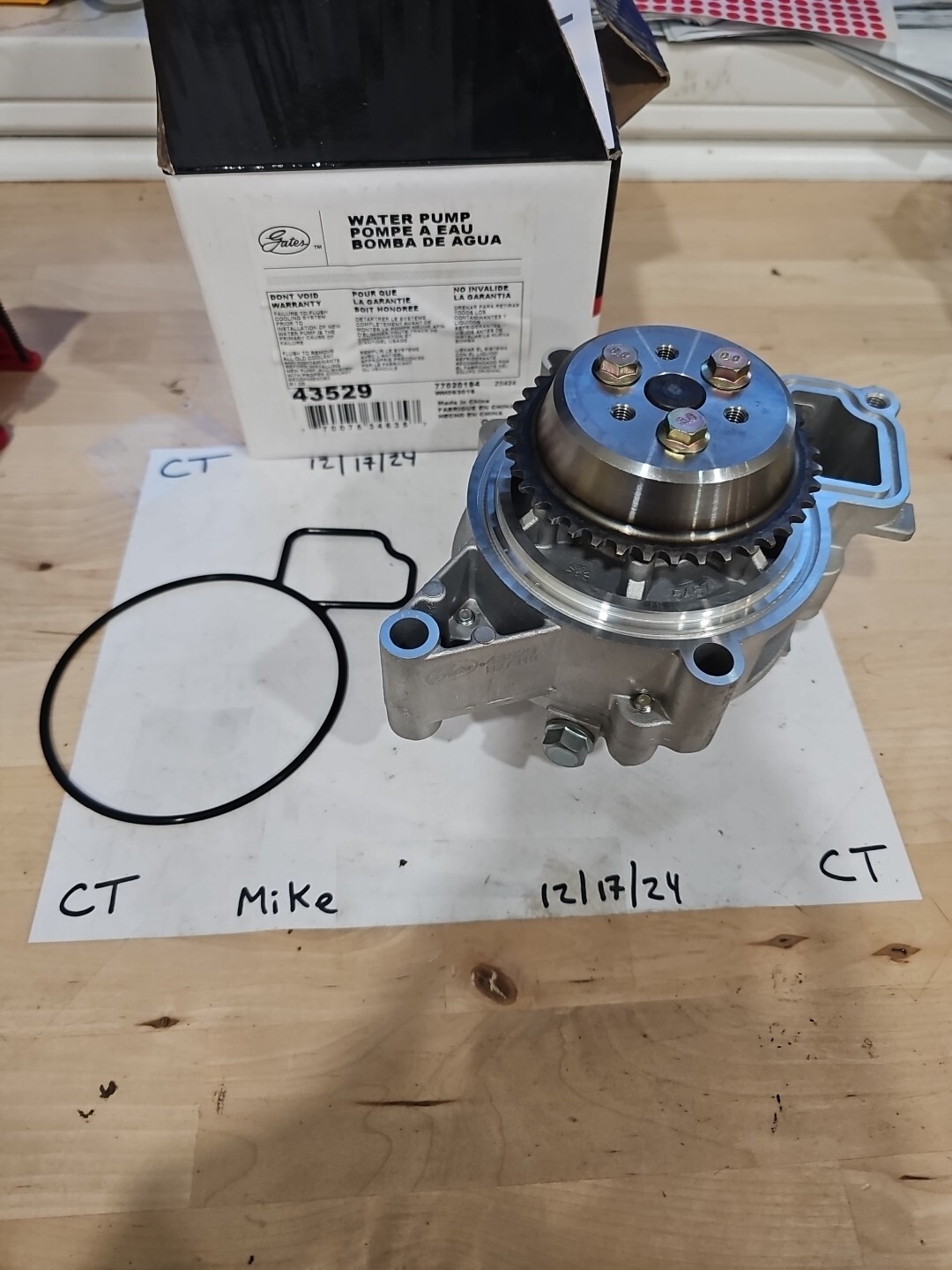 Engine Water Pump-Water Pump(Standard) Gates 43529