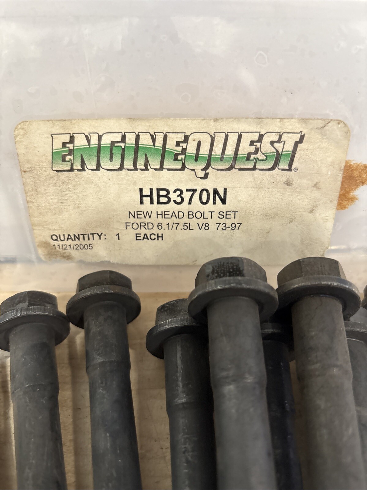 EngineQuest HB370N NEW Head Bolt Set FORD 6.1/7.5L V8 73-97 Missing Bolts - Image 3