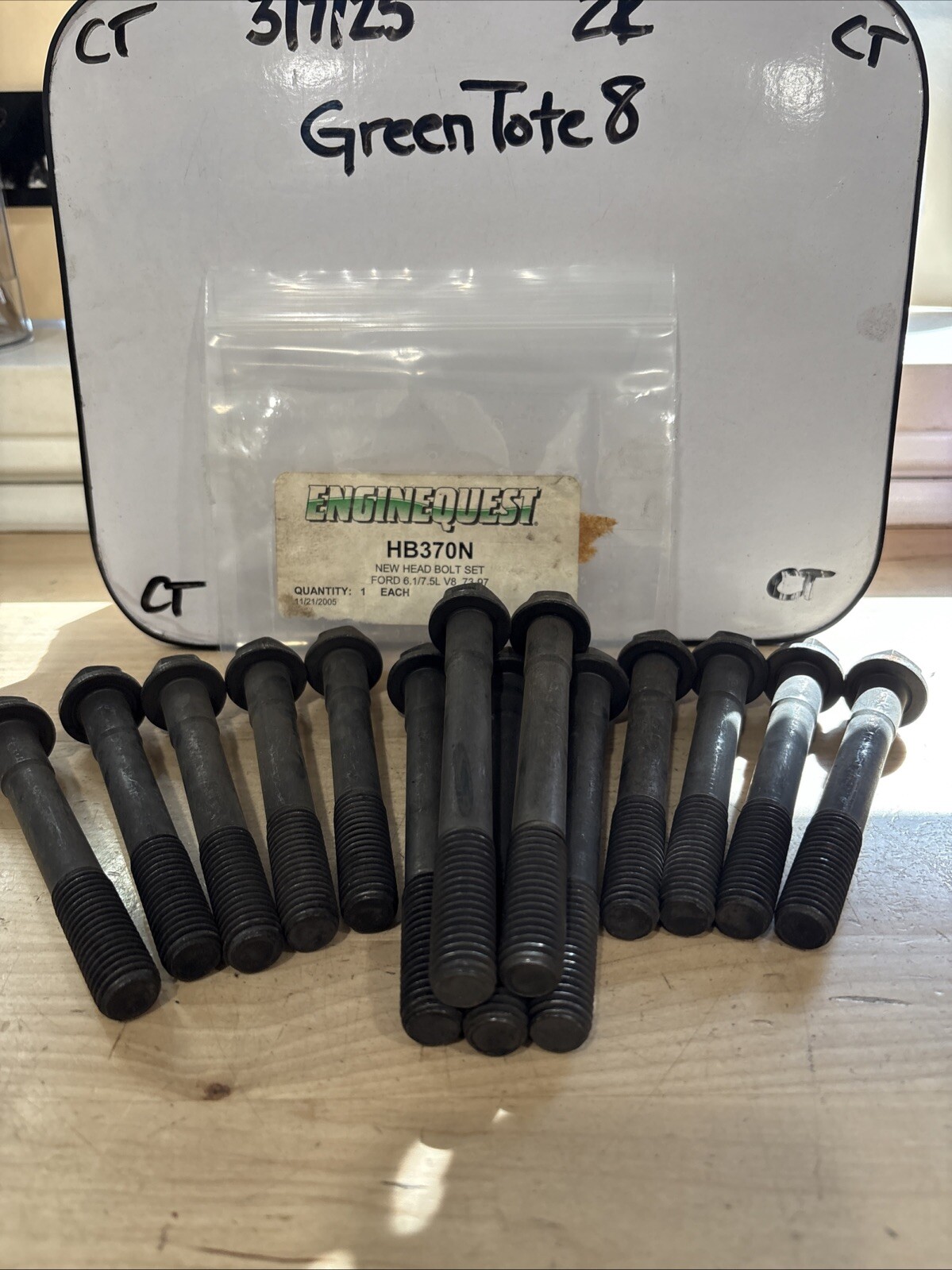 EngineQuest HB370N NEW Head Bolt Set FORD 6.1/7.5L V8 73-97 Missing Bolts