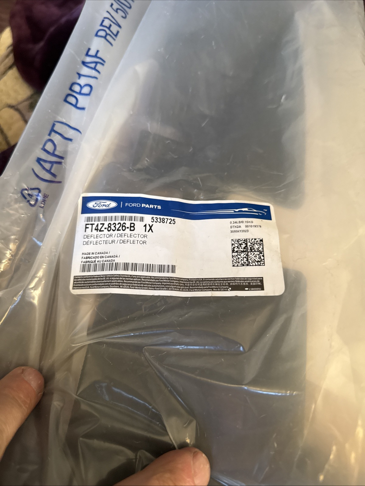 FORD OEM 15-18 Edge Radiator Support Air Deflector-Lower Deflector FT4Z8326B