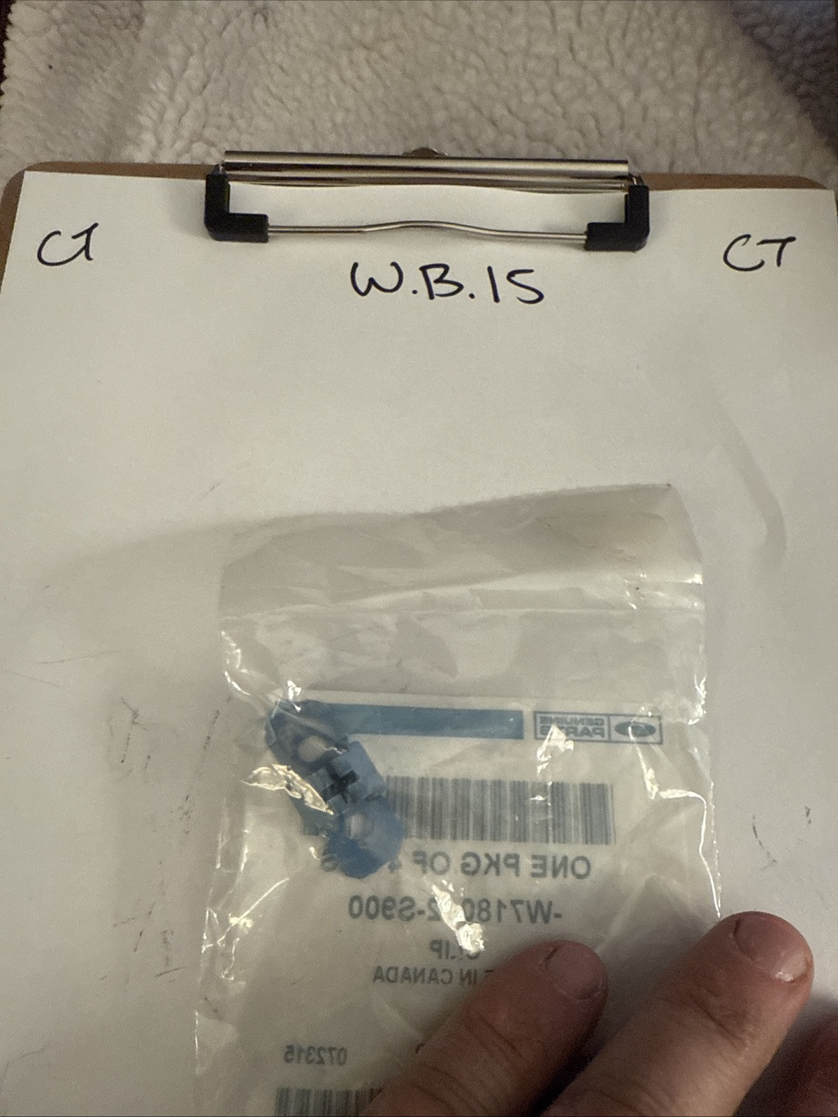 FORD OEM 15-23 Edge,MKX Roof Interior Trim-Headliner Clip W718012S900 - Image 3