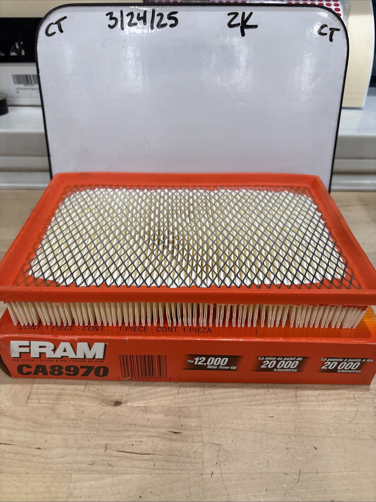 FRAM Air Filter CA8970 12k Miles