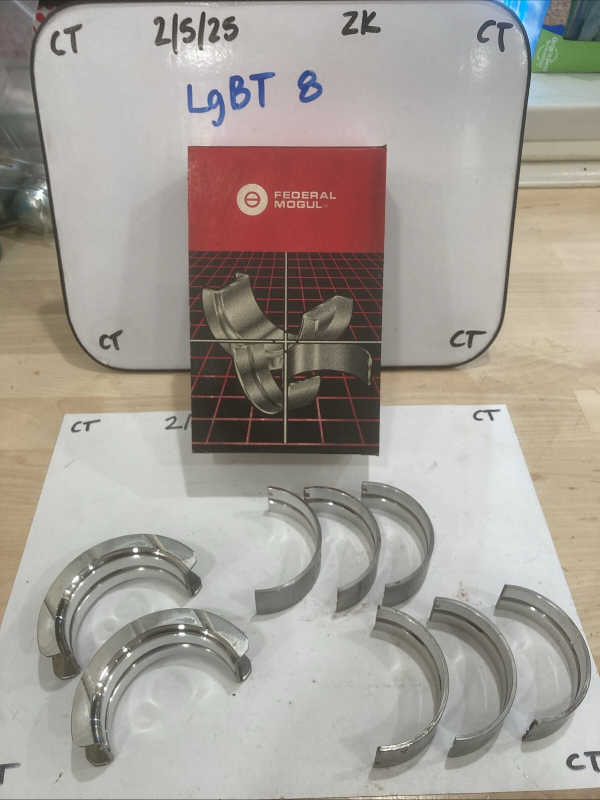 Federal Mogul 6101M-20 Engine Main Bearings .020" 1974-1989 Ford 2.8L 2.9L V6