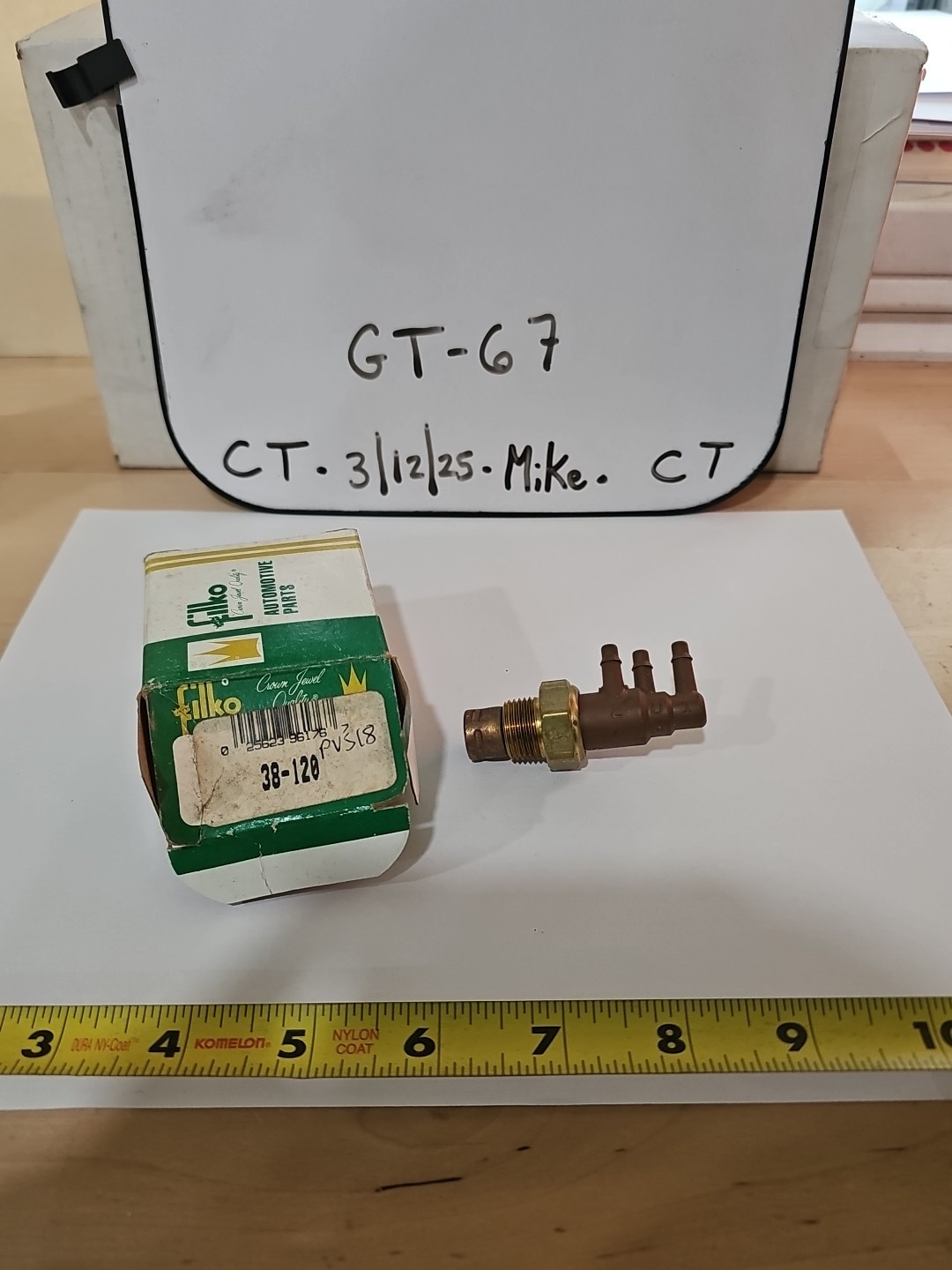 Filko 38-120 (Standard PVS18) Ported Vacuum Switch 3 Port