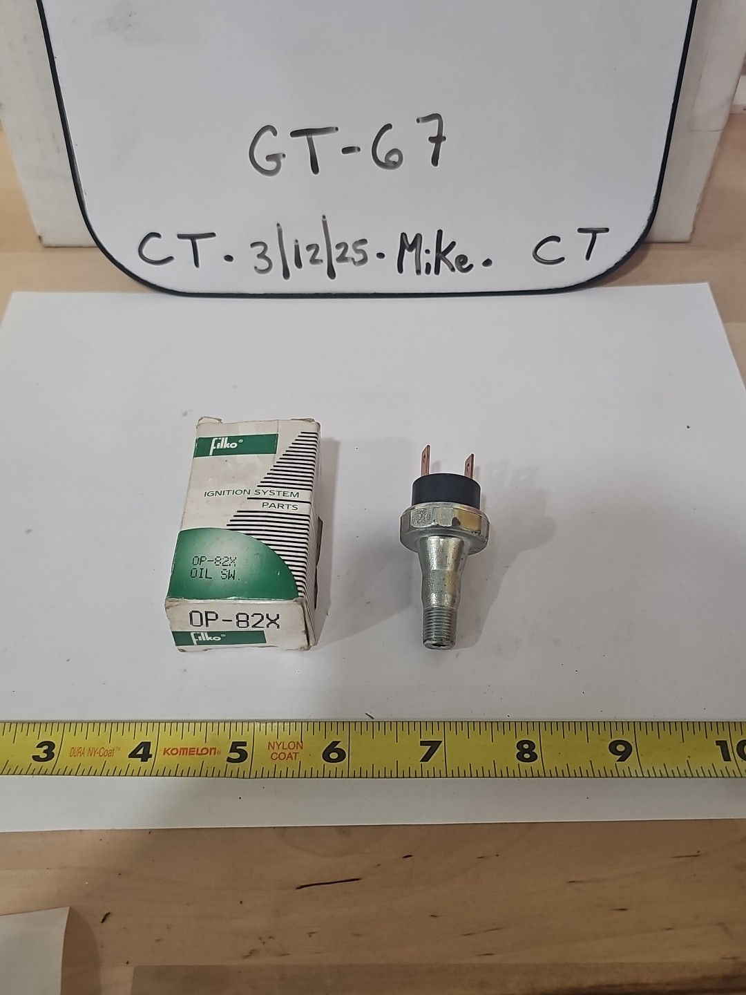 Filko OP-82x Engine Oil Pressure Switch Standard PS126 - Image 3