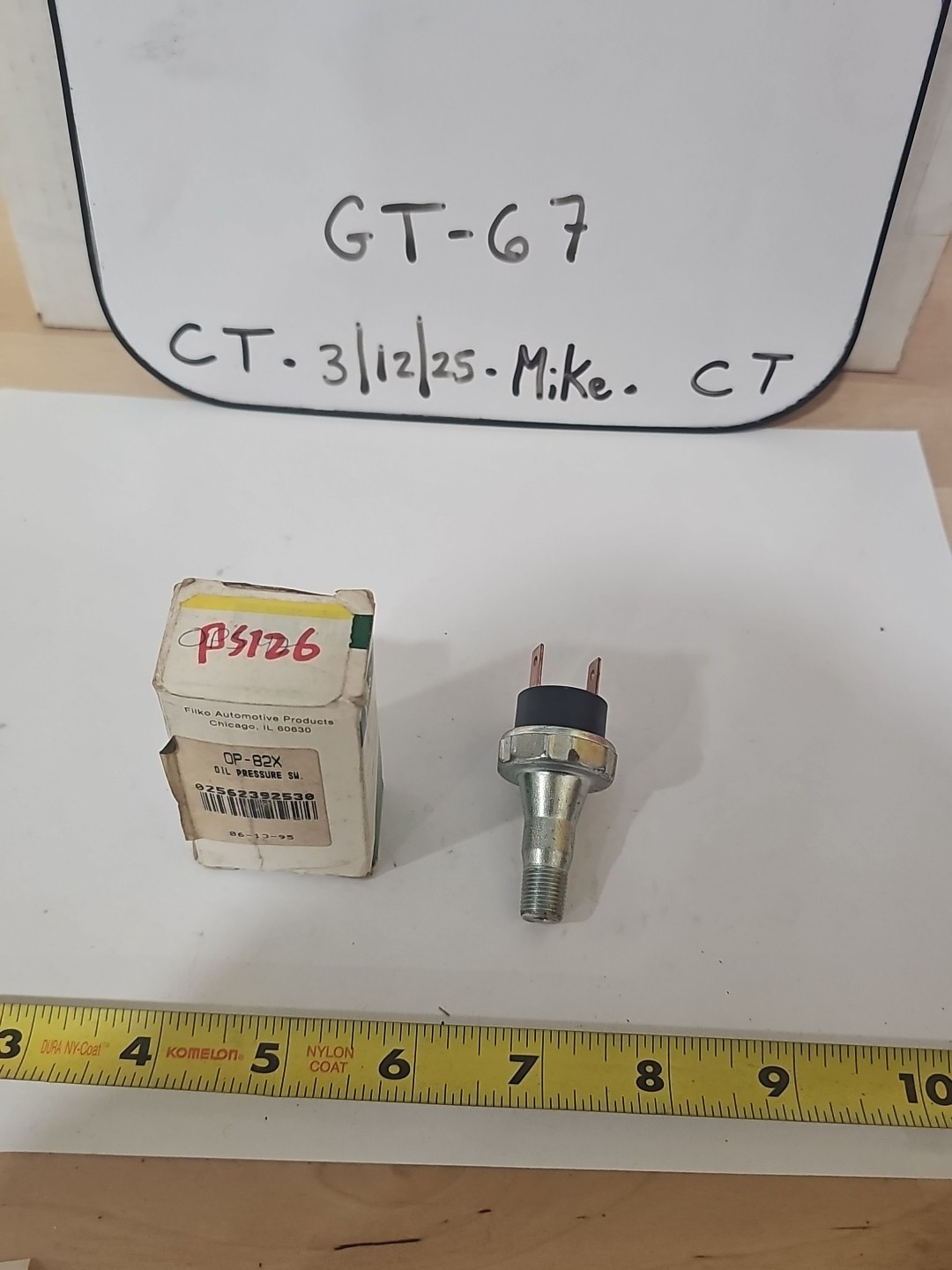 Filko OP-82x Engine Oil Pressure Switch Standard PS126 - Image 4