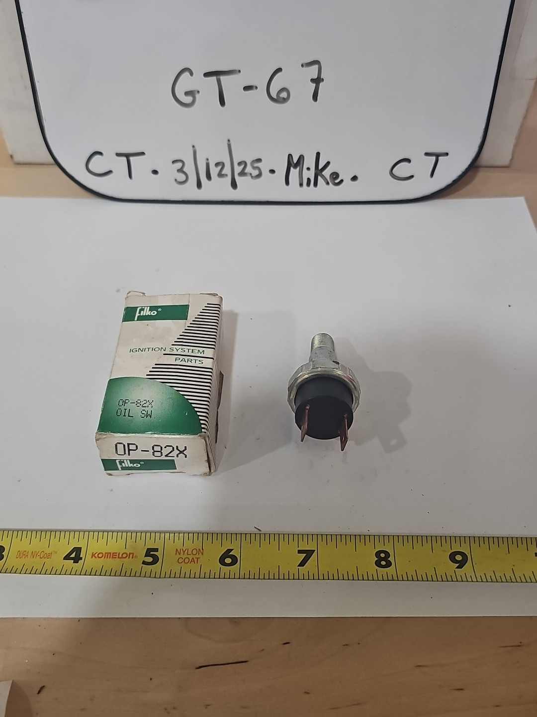 Filko OP-82x Engine Oil Pressure Switch Standard PS126