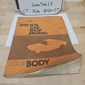 Ford Car Shop Manual 1975-1976 Volume 4 Body